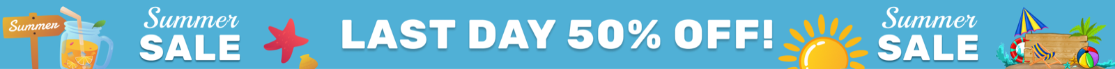 Last day 50% off